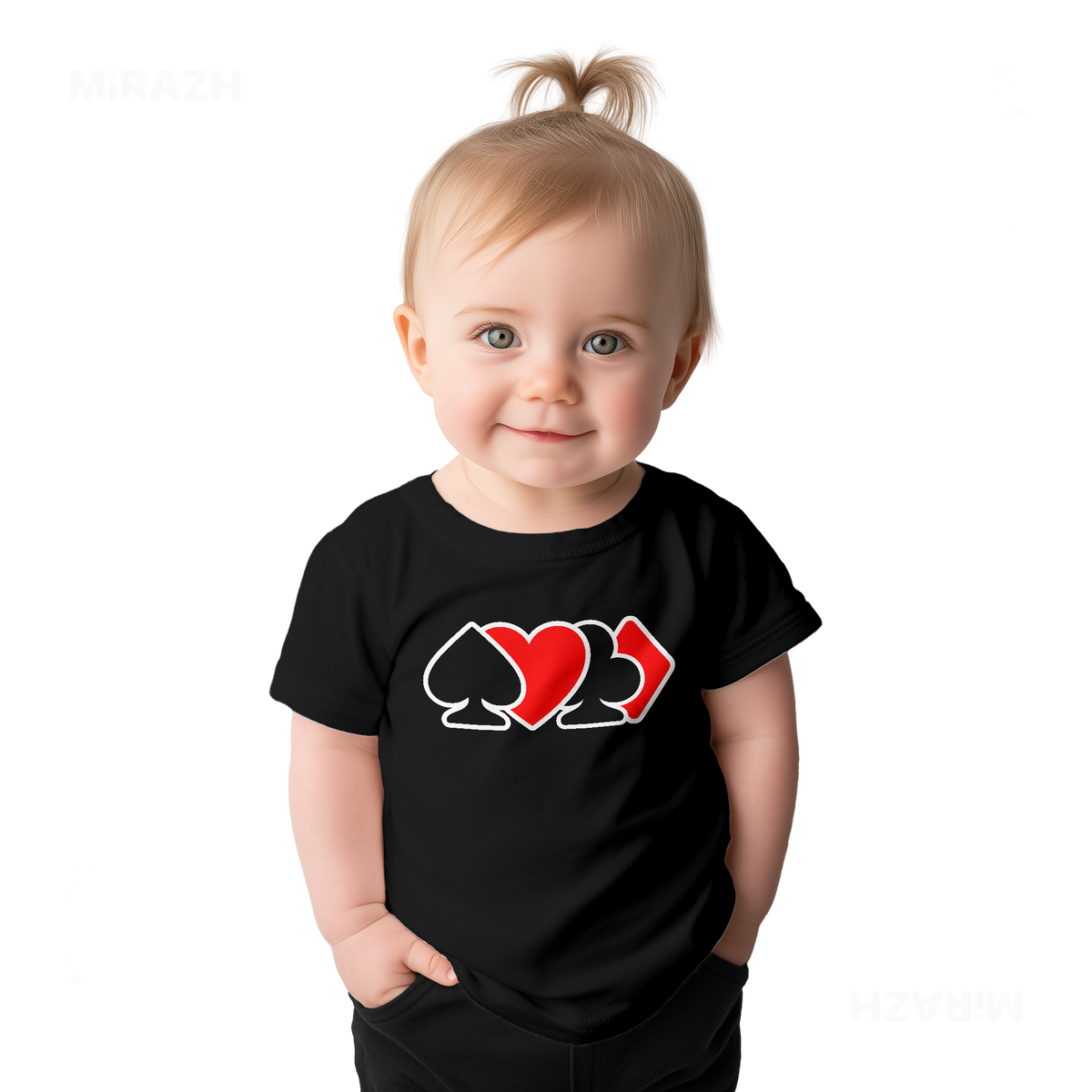 AllSuitsInline Baby T Shirt 02 Black