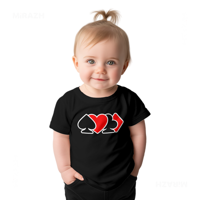 AllSuitsInline Baby T Shirt 02 Black