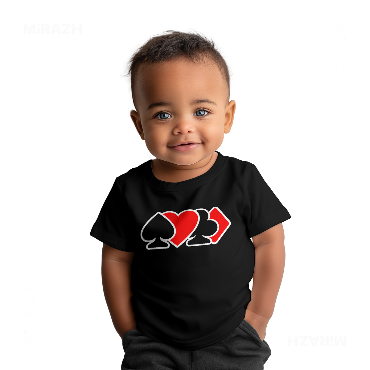 AllSuitsInline Baby T Shirt 05 Black