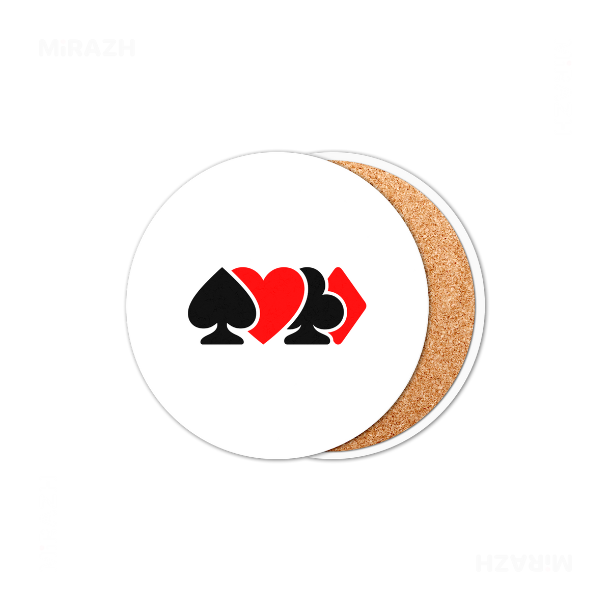 AllSuitsInline Ceramic Coaster 01 Round