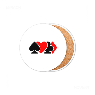 AllSuitsInline Ceramic Coaster 01 Round