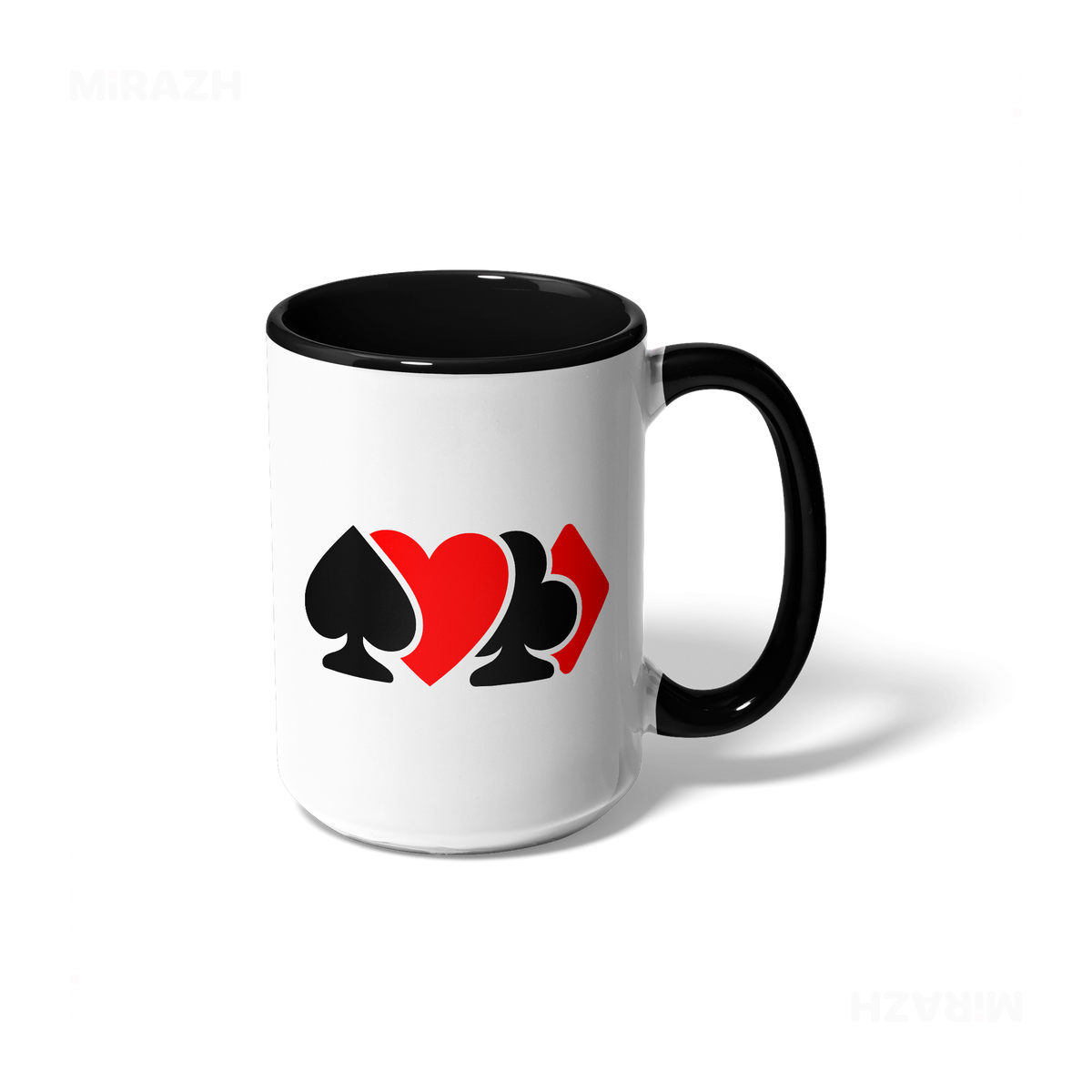 AllSuitsInline Ceramic Mug 01 White Black