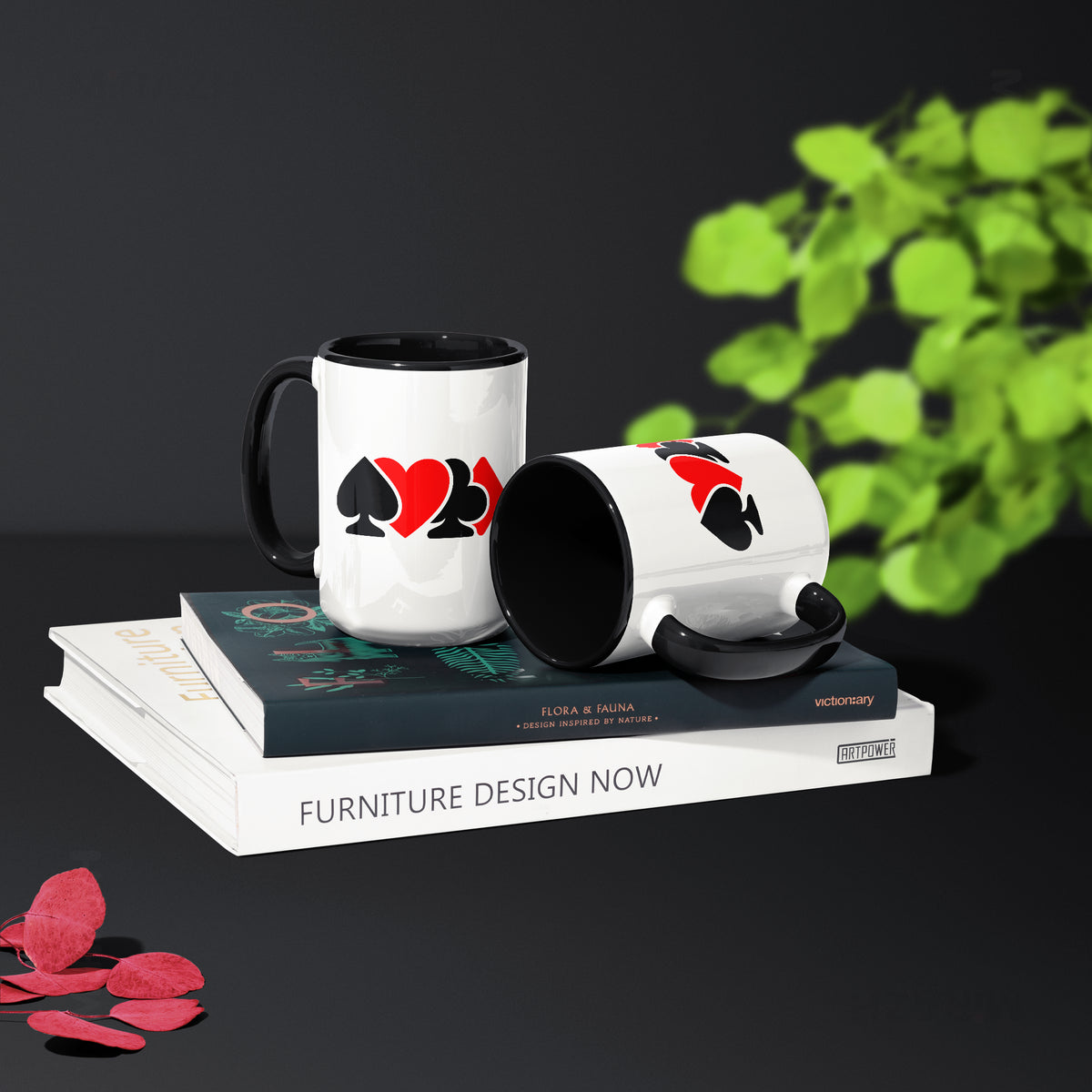 AllSuitsInline Ceramic Mug 02 White Black