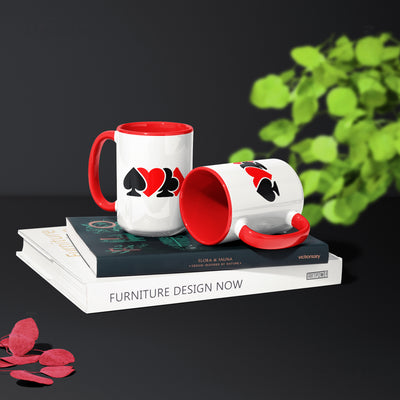 AllSuitsInline Ceramic Mug 02 White Red
