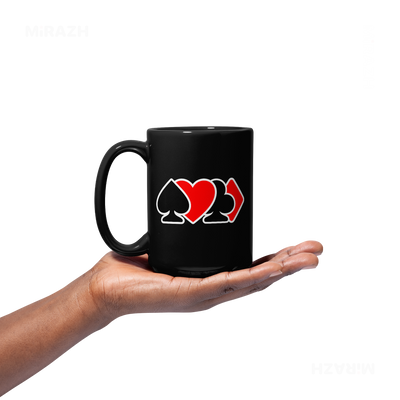 AllSuitsInline Ceramic Mug 03 Black