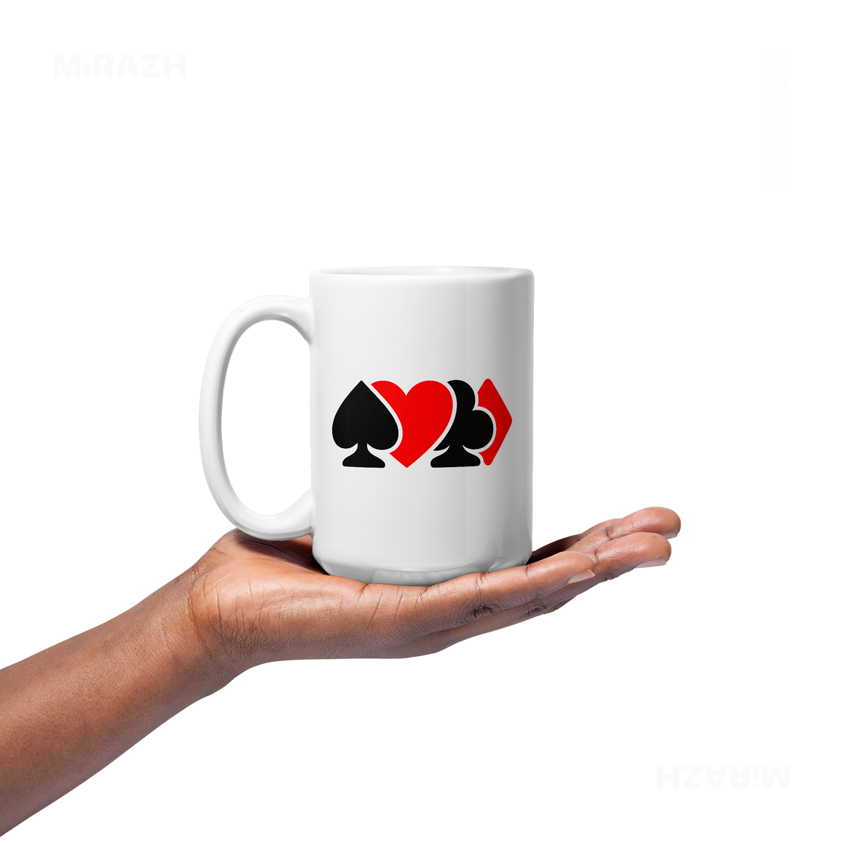 AllSuitsInline Ceramic Mug 03 White
