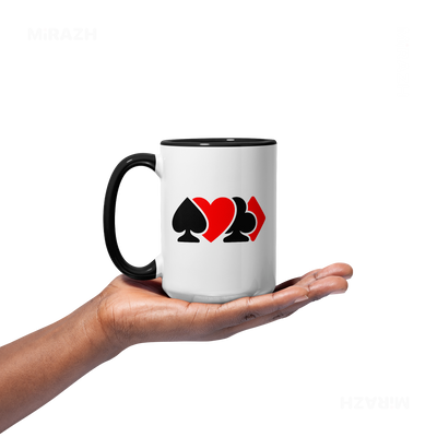 AllSuitsInline Ceramic Mug 03 White Black