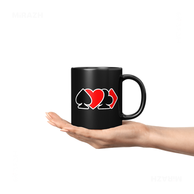AllSuitsInline Ceramic Mug 04 Black