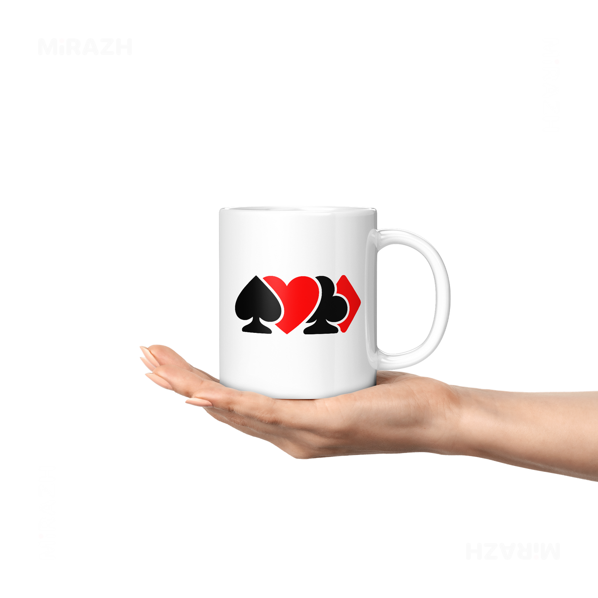 AllSuitsInline Ceramic Mug 04 White