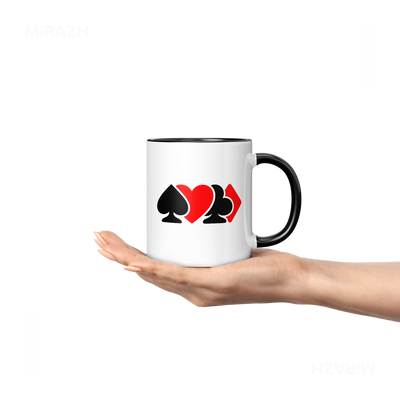 AllSuitsInline Ceramic Mug 04 White Black