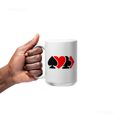 AllSuitsInline Ceramic Mug 05 White