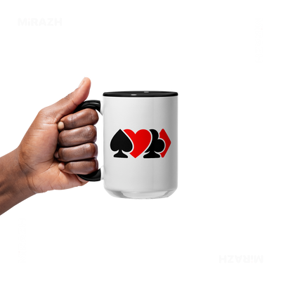 AllSuitsInline Ceramic Mug 05 White Black