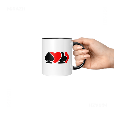 AllSuitsInline Ceramic Mug 06 White Black