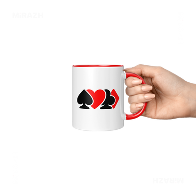 AllSuitsInline Ceramic Mug 06 White Red