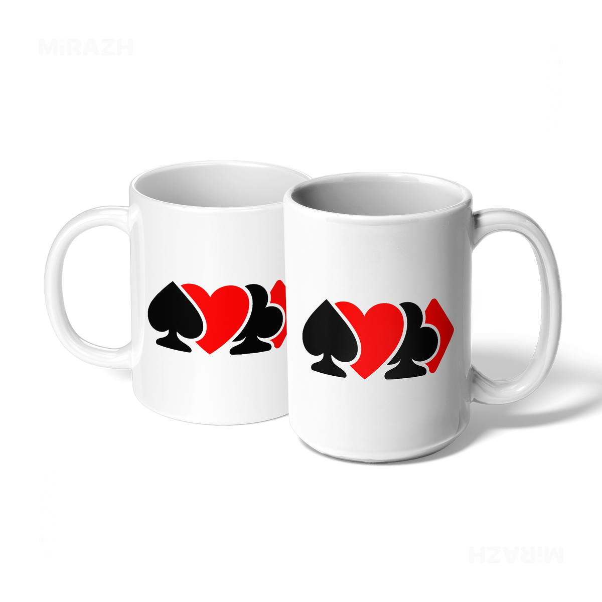 AllSuitsInline Ceramic Mug 07 White