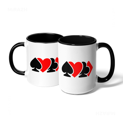 AllSuitsInline Ceramic Mug 07 White Black