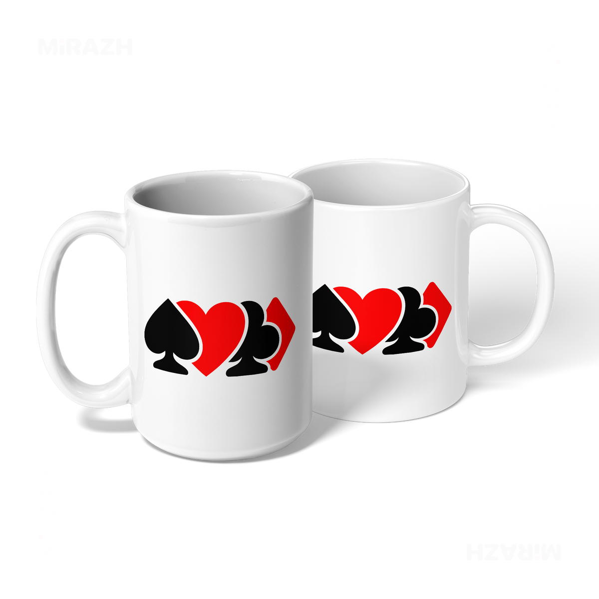 AllSuitsInline Ceramic Mug 08 White