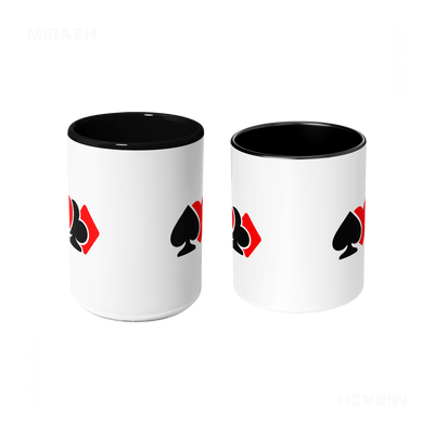 AllSuitsInline Ceramic Mug 09 White Black
