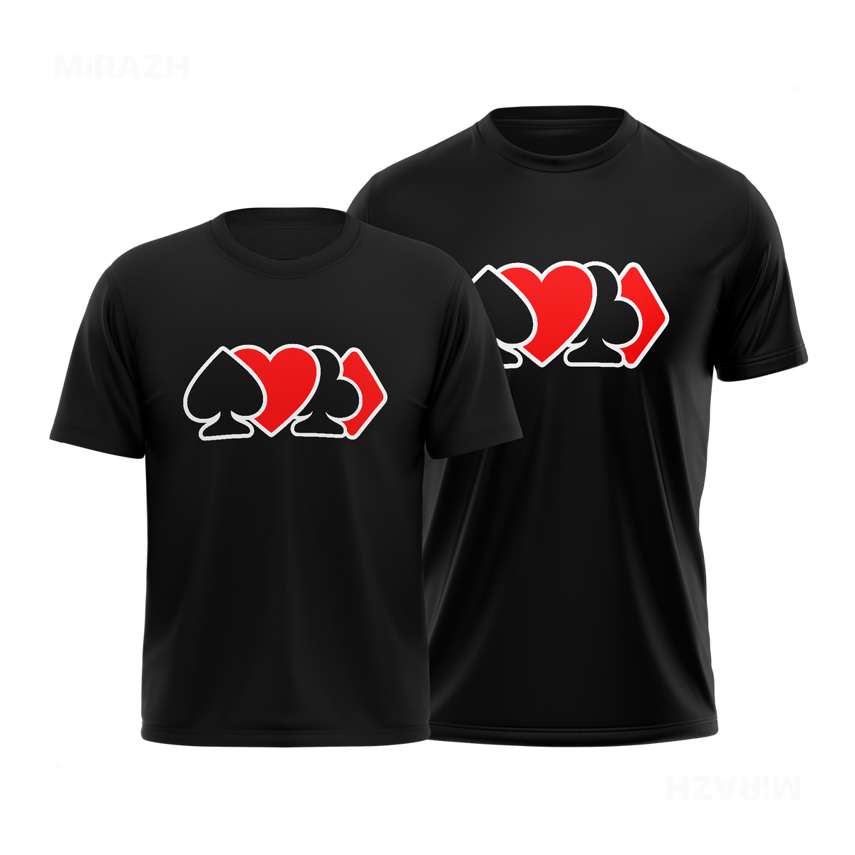 AllSuitsInline Couple T Shirt 01 Black