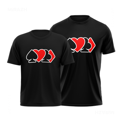 AllSuitsInline Couple T Shirt 01 Black