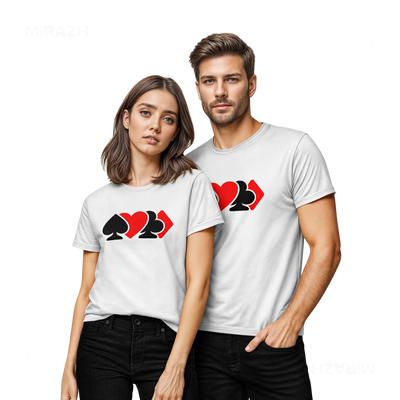 AllSuitsInline Couple T Shirt 02 White