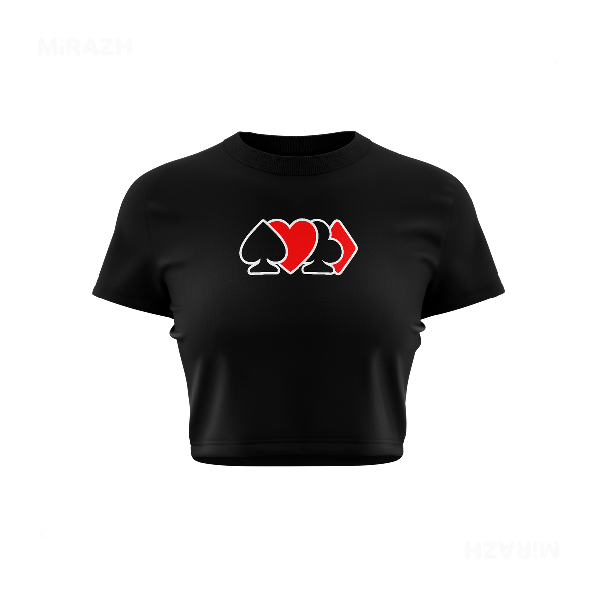 AllSuitsInline Fitted Crop Top 01 Black