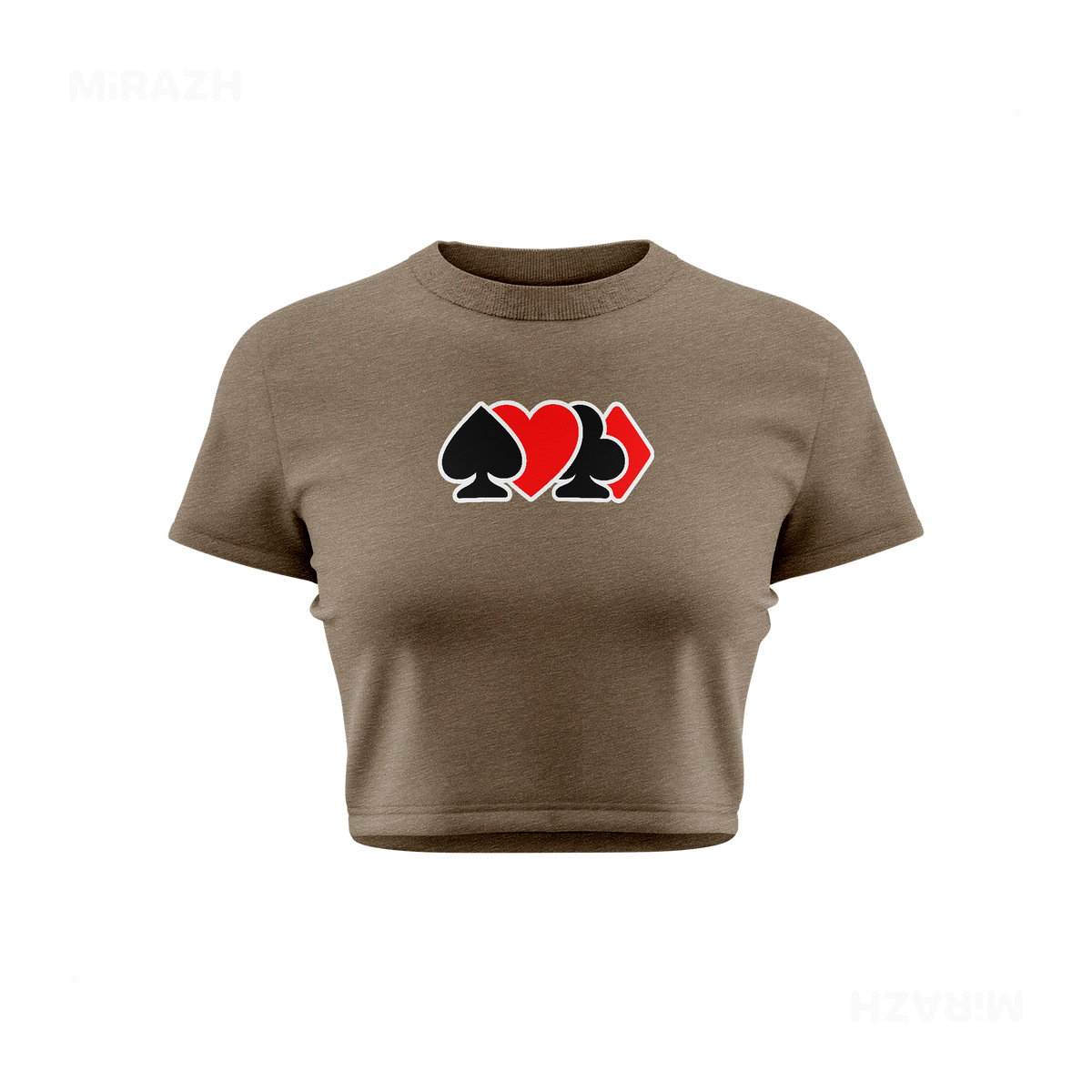 AllSuitsInline Fitted Crop Top 01 Heather Olive