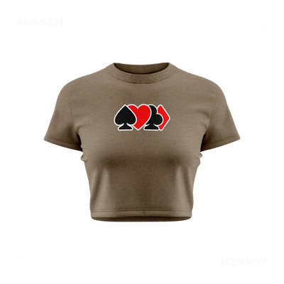 AllSuitsInline Fitted Crop Top 01 Heather Olive