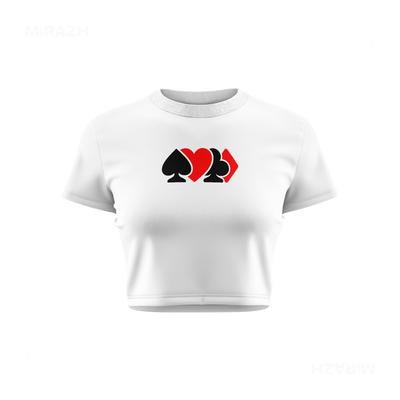 AllSuitsInline Fitted Crop Top 01 White