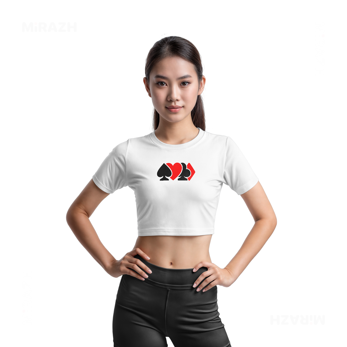 AllSuitsInline Fitted Crop Top 03 White
