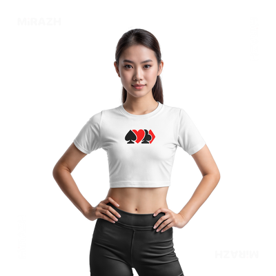 AllSuitsInline Fitted Crop Top 03 White