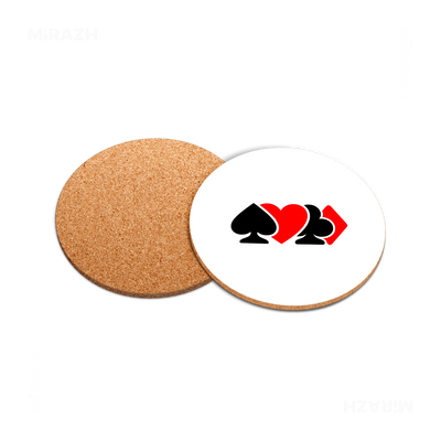 AllSuitsInline High Gloss Coaster 05 Round