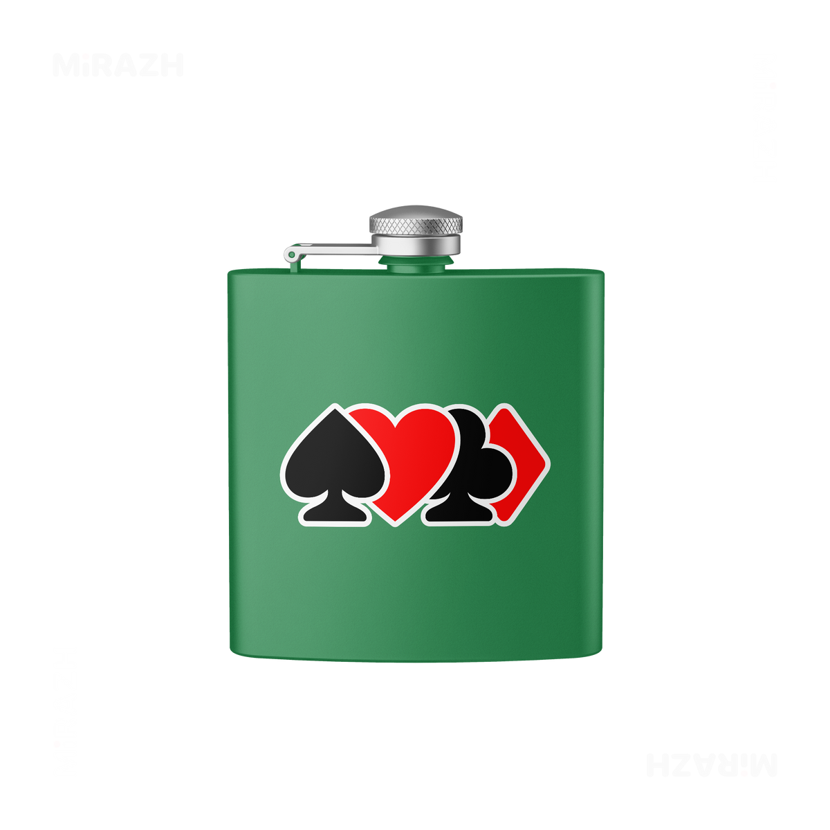 AllSuitsInline Hip Flasks 01 Green