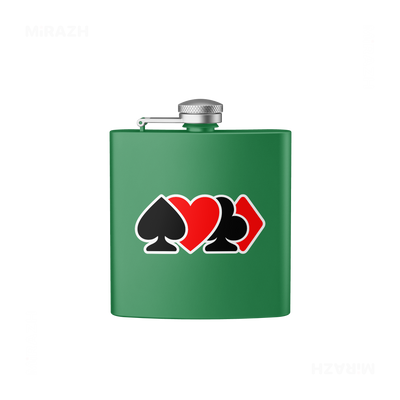 AllSuitsInline Hip Flasks 01 Green