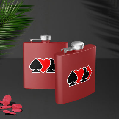 AllSuitsInline Hip Flasks 02 Red