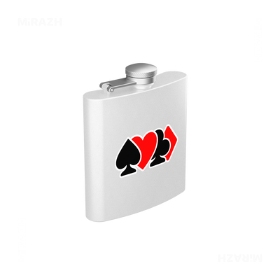 AllSuitsInline Hip Flasks 03 White