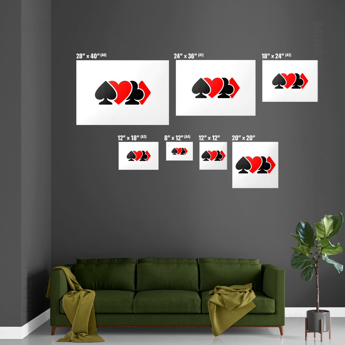 AllSuitsInline Magnetic Hanger Poster 07 Dark Wood