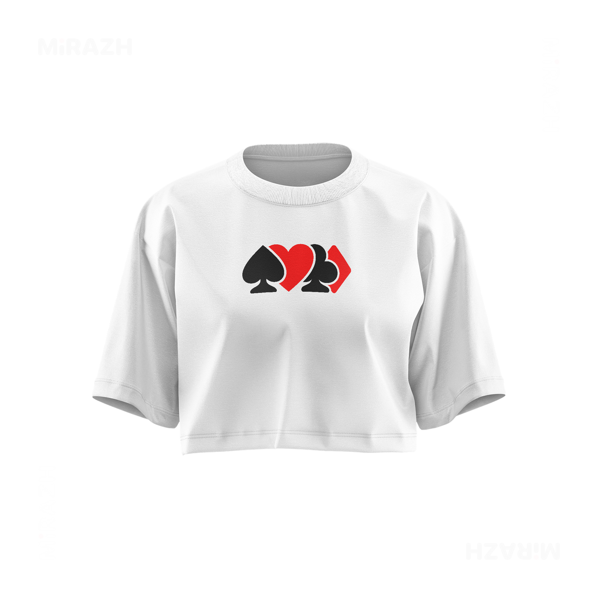 AllSuitsInline Over Sized Crop Top 01 White