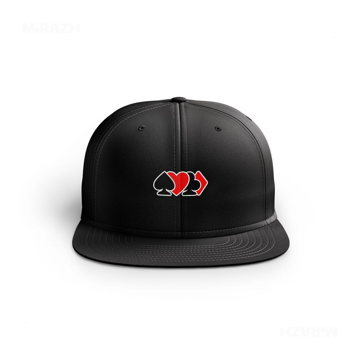 AllSuitsInline Snapback Caps 01 Black DTF