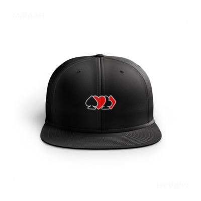 AllSuitsInline Snapback Caps 01 Black DTF