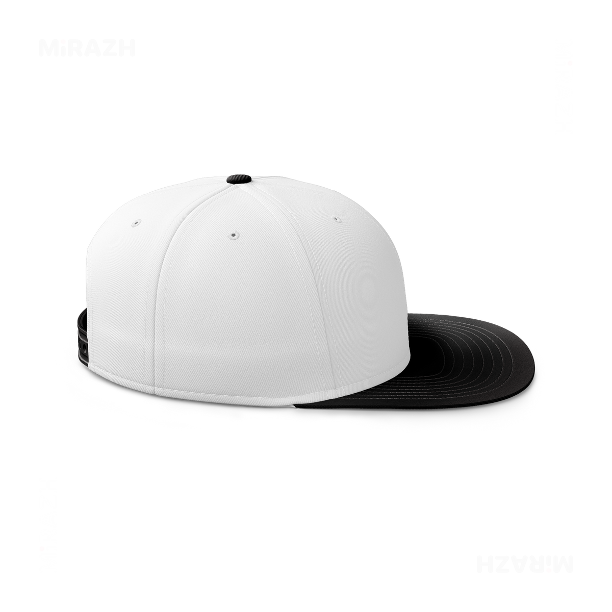AllSuitsInline Snapback Caps 04 White Black DTF