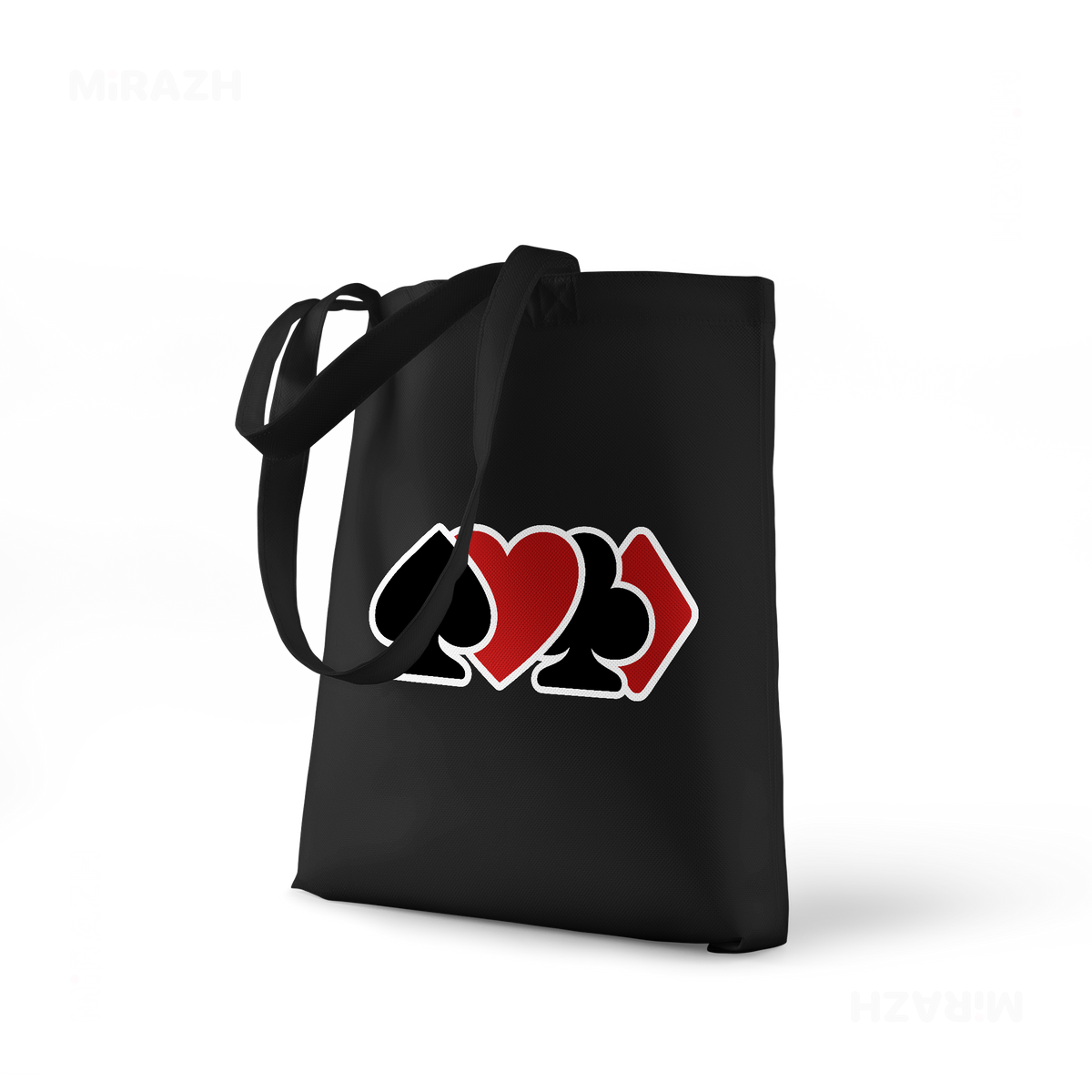 AllSuitsInline Tote Bags 01 Black