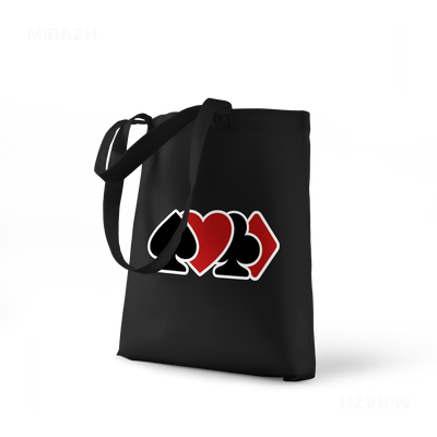 AllSuitsInline Tote Bags 01 Black