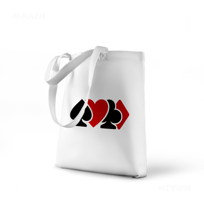 AllSuitsInline Tote Bags 01 White