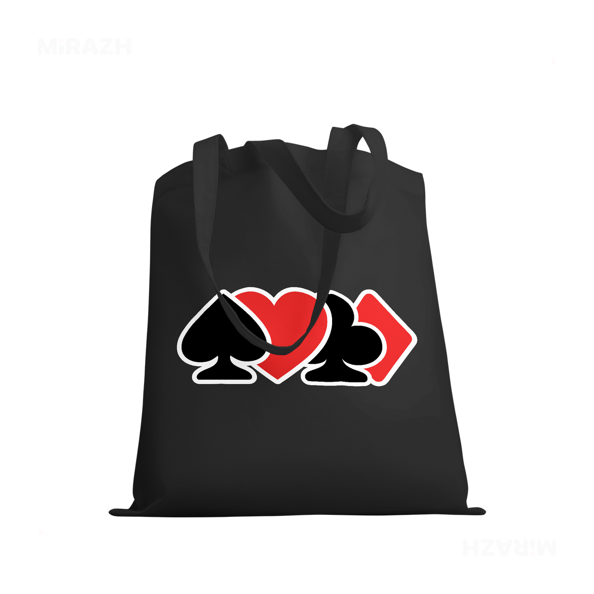 AllSuitsInline Tote Bags 03 Black
