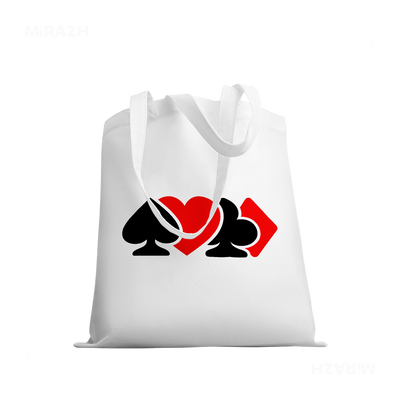 AllSuitsInline Tote Bags 03 White