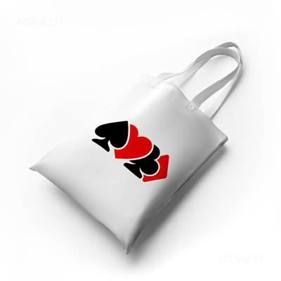 AllSuitsInline Tote Bags 04 White