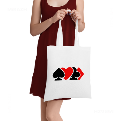 AllSuitsInline Tote Bags 05 White