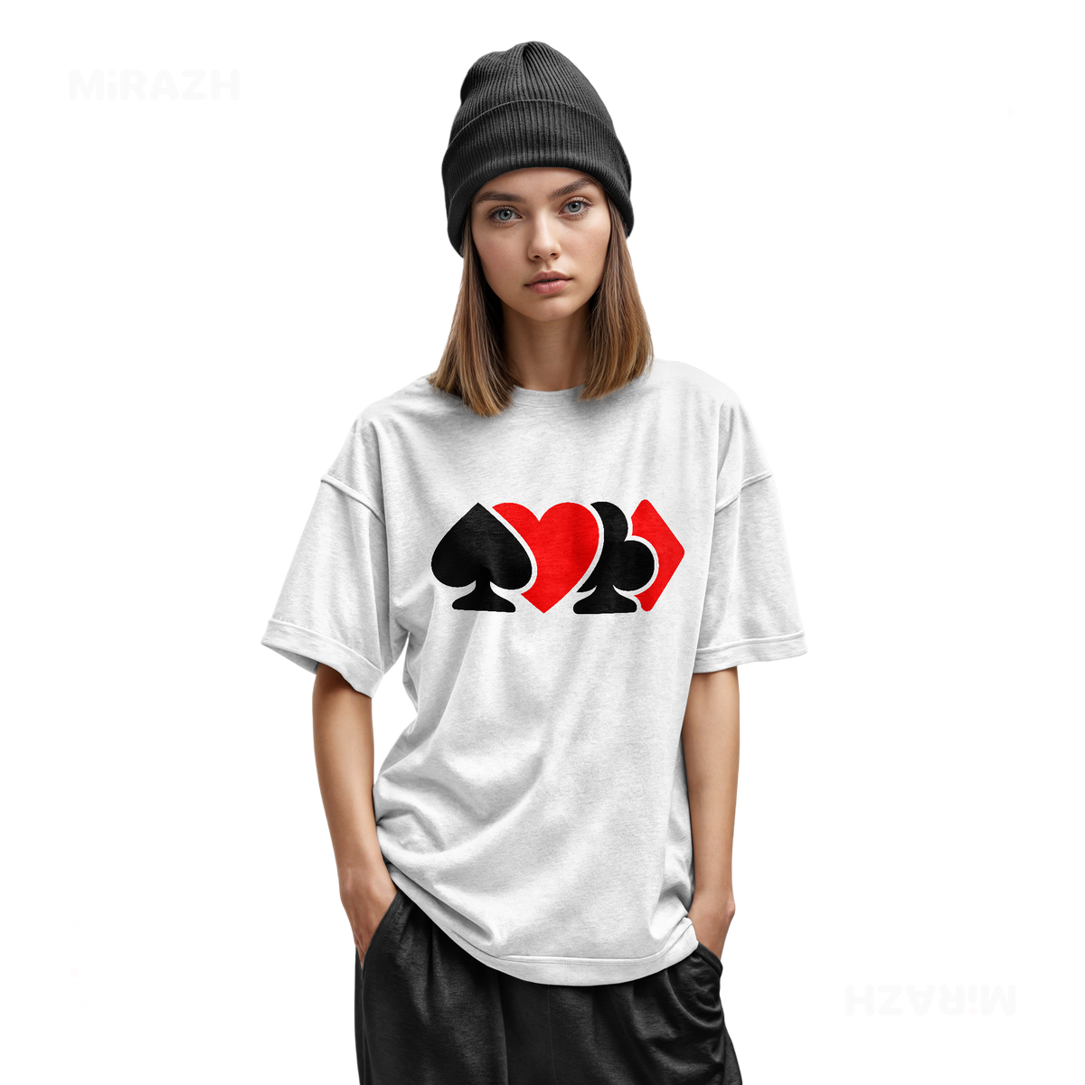 AllSuitsInline Youth T Shirt 02 White