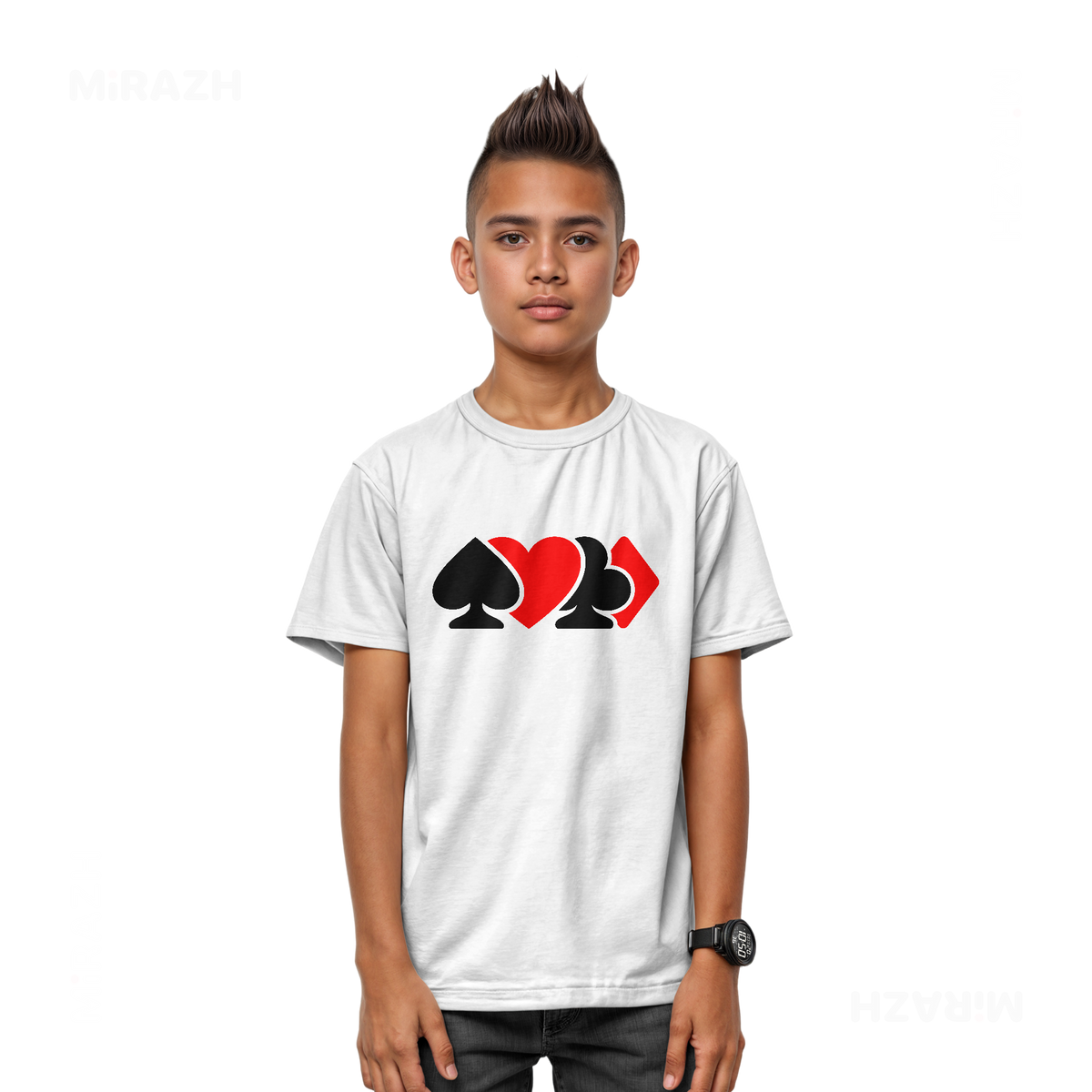 AllSuitsInline Youth T Shirt 03 White